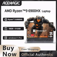 ACEMAGIC AMD Ryzen 9 6900HX Gaming Laptop 16 Inch IPS Display 16GB LPDDR5 512GB NVMe SSD Radeon 680M Graphics Windows 11 Pro WiF