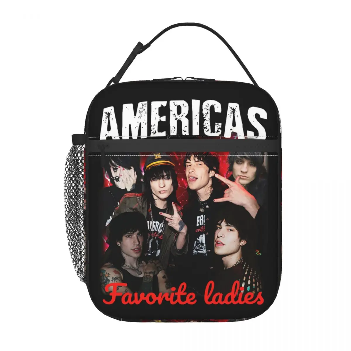 The Tinas Jake Webber Johnnie Guilbert Merch Sacs à lunch, sac alimentaire préféré de l'Amérique, glacière, boîte à lunch thermique pour femme