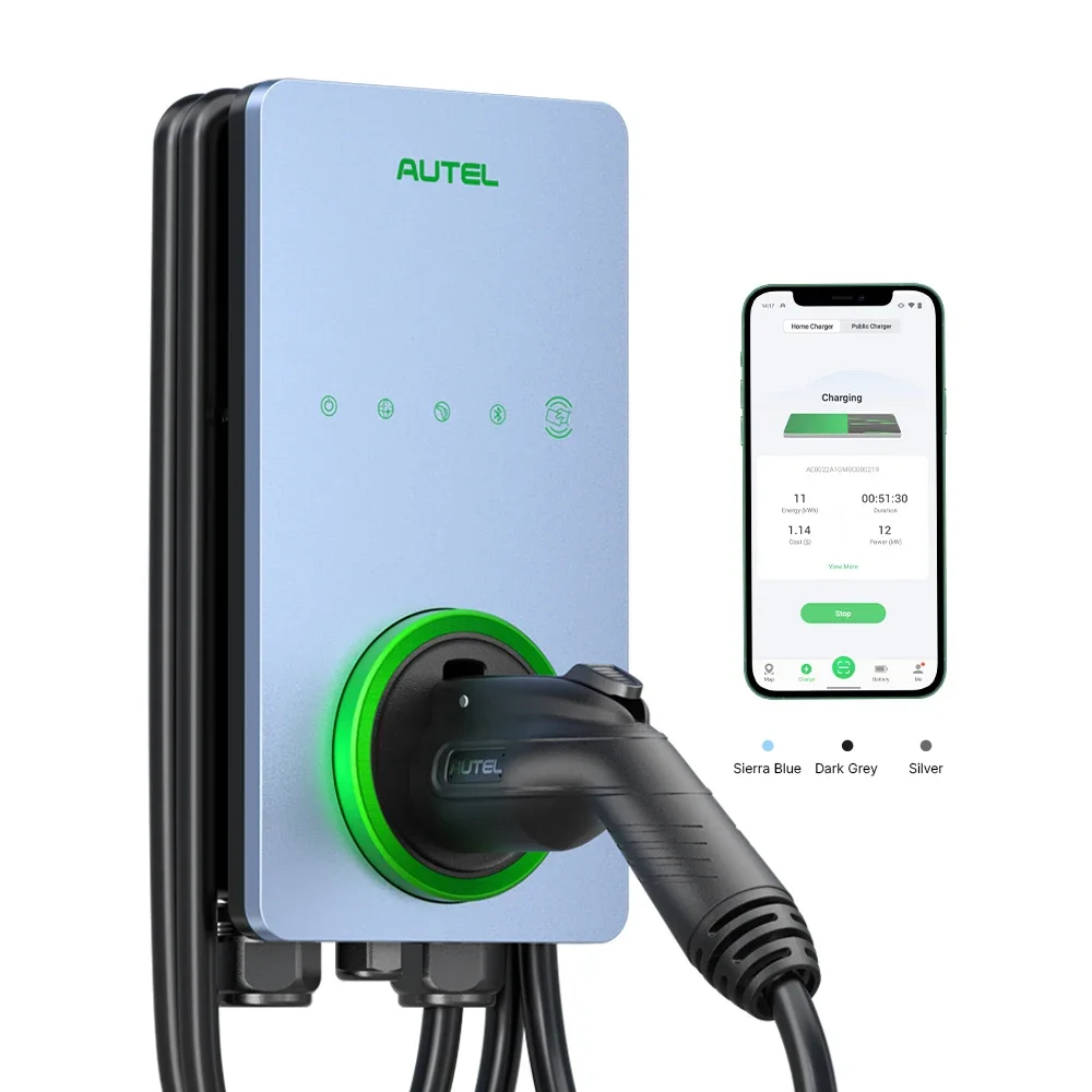 Autel 240v Portable Electric Car Ev Charging Station Charger Wallbox Ac Ev Fast Car Charging Station