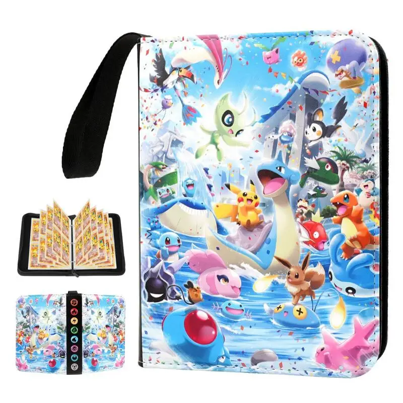 Diy Pokemon Kaart Album Pikachu Eevee Squirtle Charmander Kaart Boek Collectie Album Anime Collectie Actie Speelgoed Figuren Gift