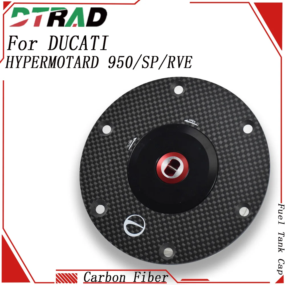 

Крышка топливного бака из углеродного волокна с быстрой блокировкой для DUCATI HYPERMOTARD 950/SP 2019-2025 950 RVE 2021-2025, крышка вентиляционного бака мотоцикла