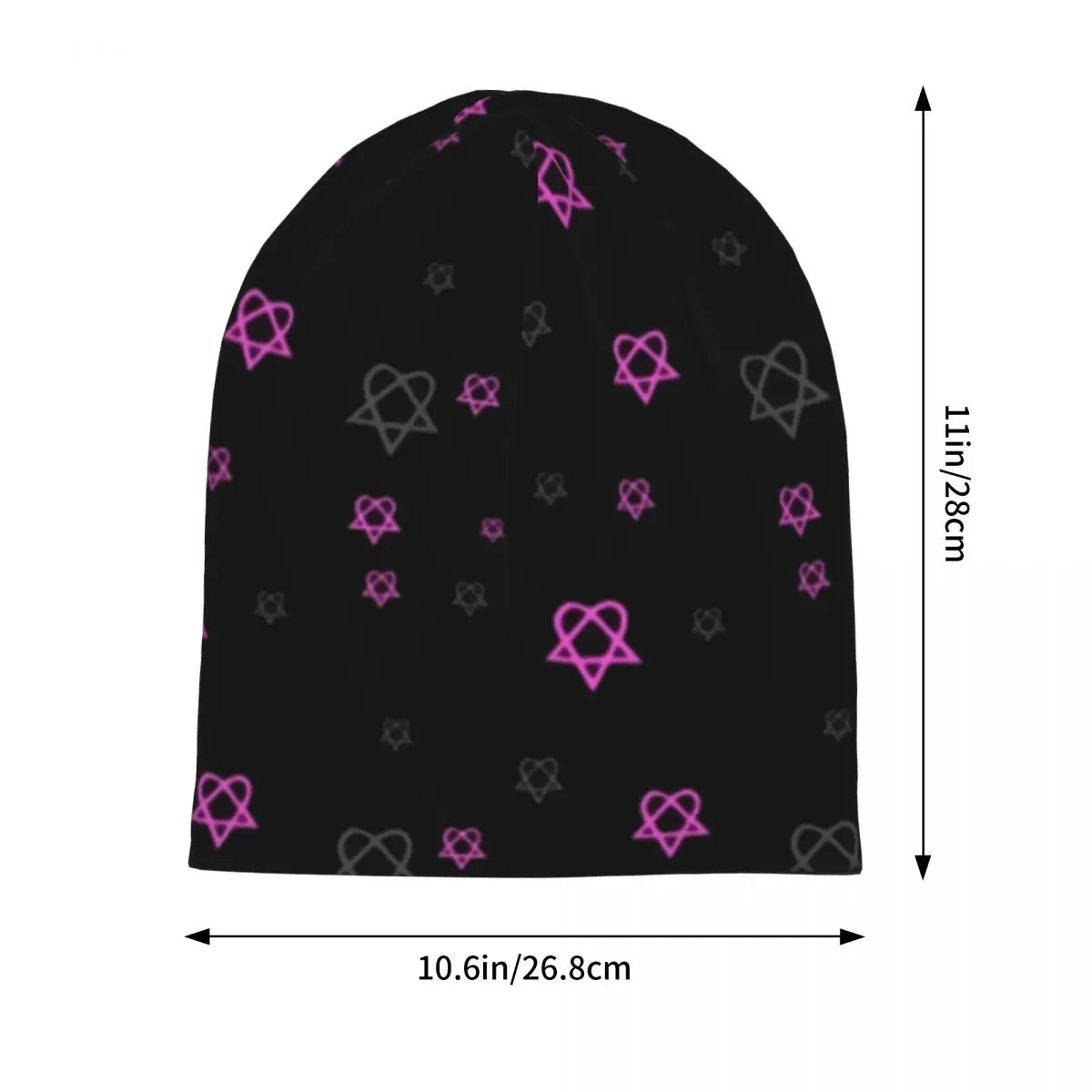 Him Bonnet Hats HIM Heartagram Beanie Hats Design Knit Hat Spring Trendy Men Women Outdoor Sport Elastic Caps