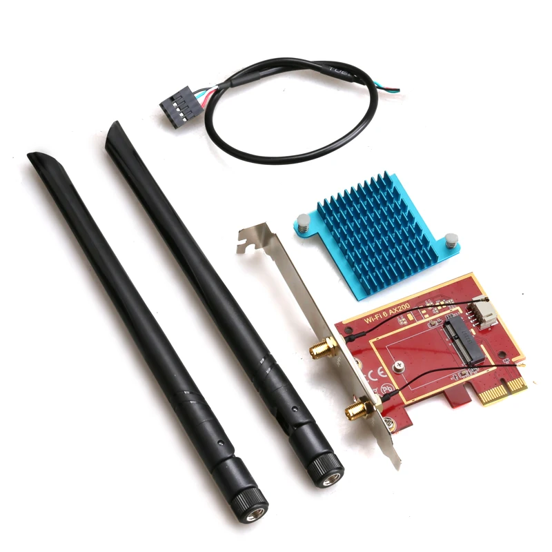 10 pçs mini pcie sem fio pcie 1x para m.2 ngff e-key placa de expansão suporte bluetooth adaptador wi-fi para módulo de placa de rede
