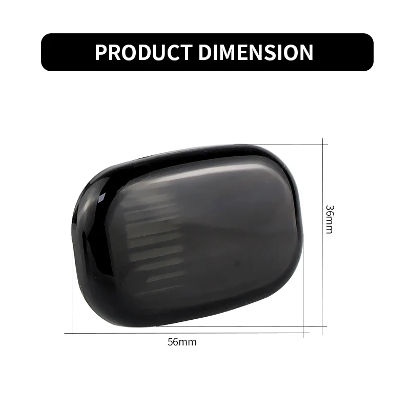 Feu de position latéral pour Toyota Spyder Celica Avensis Caldina Canbus, 2 pièces, pour Lexus GS RX, lentille transparente fumée, sans lumière OEM # 8351A001