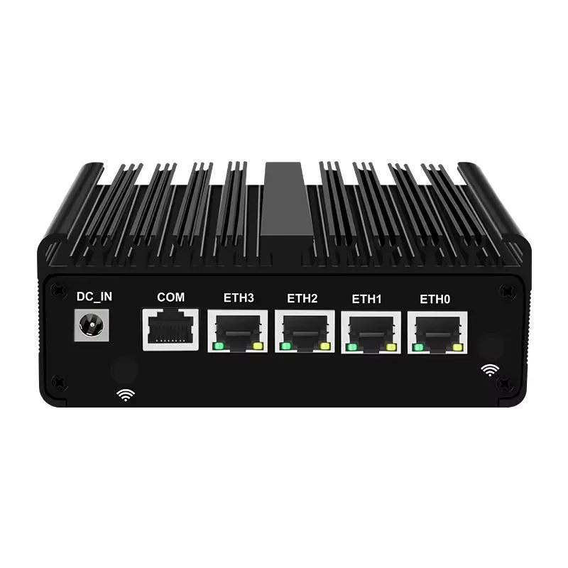 BKHD Customized N150 N100 Firewall Computer J6412 J4125 WiFi 4G 5G Soft Router Industrial Fanless Mini PC Sophos PVE