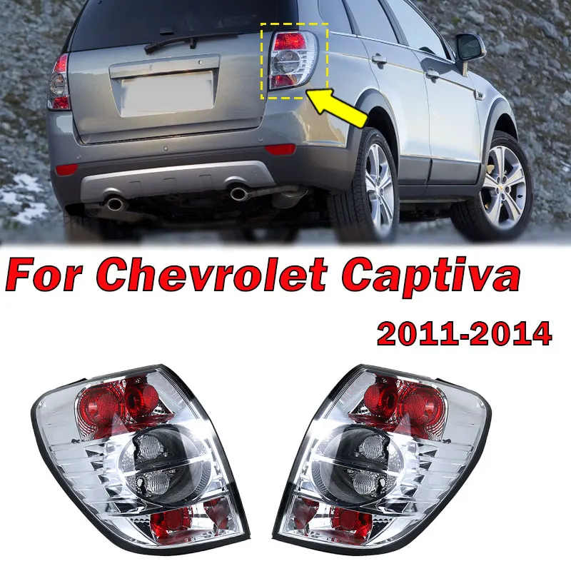 Untuk Chevrolet Captiva 2011 2012 2013 2014 Aksesori Mobil lampu belakang Bumper belakang lampu sein lampu belakang otomatis tanpa bohlam