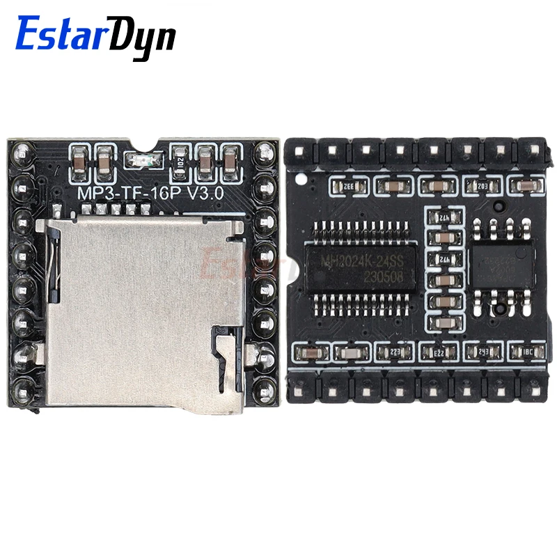 Estardyn DFPlayer Mini MP3 Player Module V3.0 16P TF Card U Disk DF Player Audio Voice Module Board