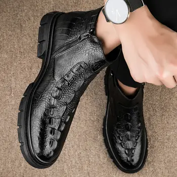 8 best sales Botas de piel auténtica para hombre - №6