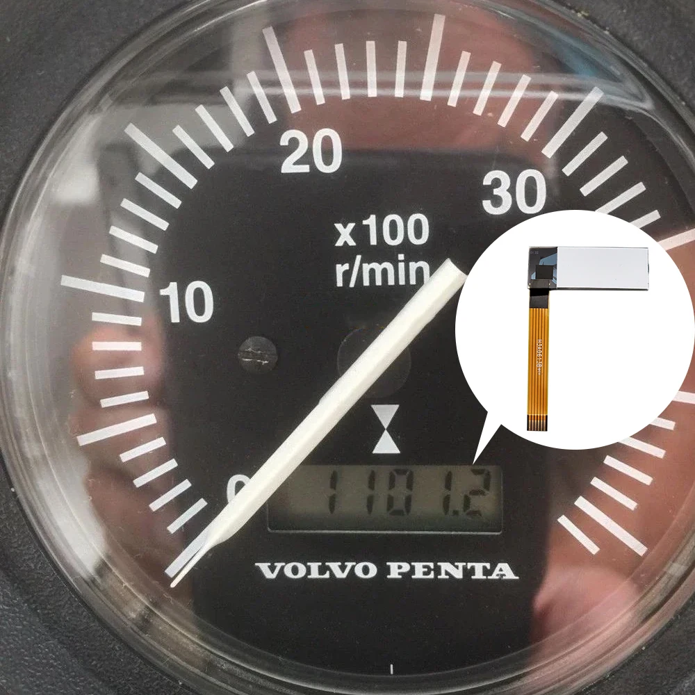 LCD Display for VDO Tachometer international VDO Cockpit Vision Kenworth Truck Jcb Tractor Volvo Penta Yanmar Dashboard Repair