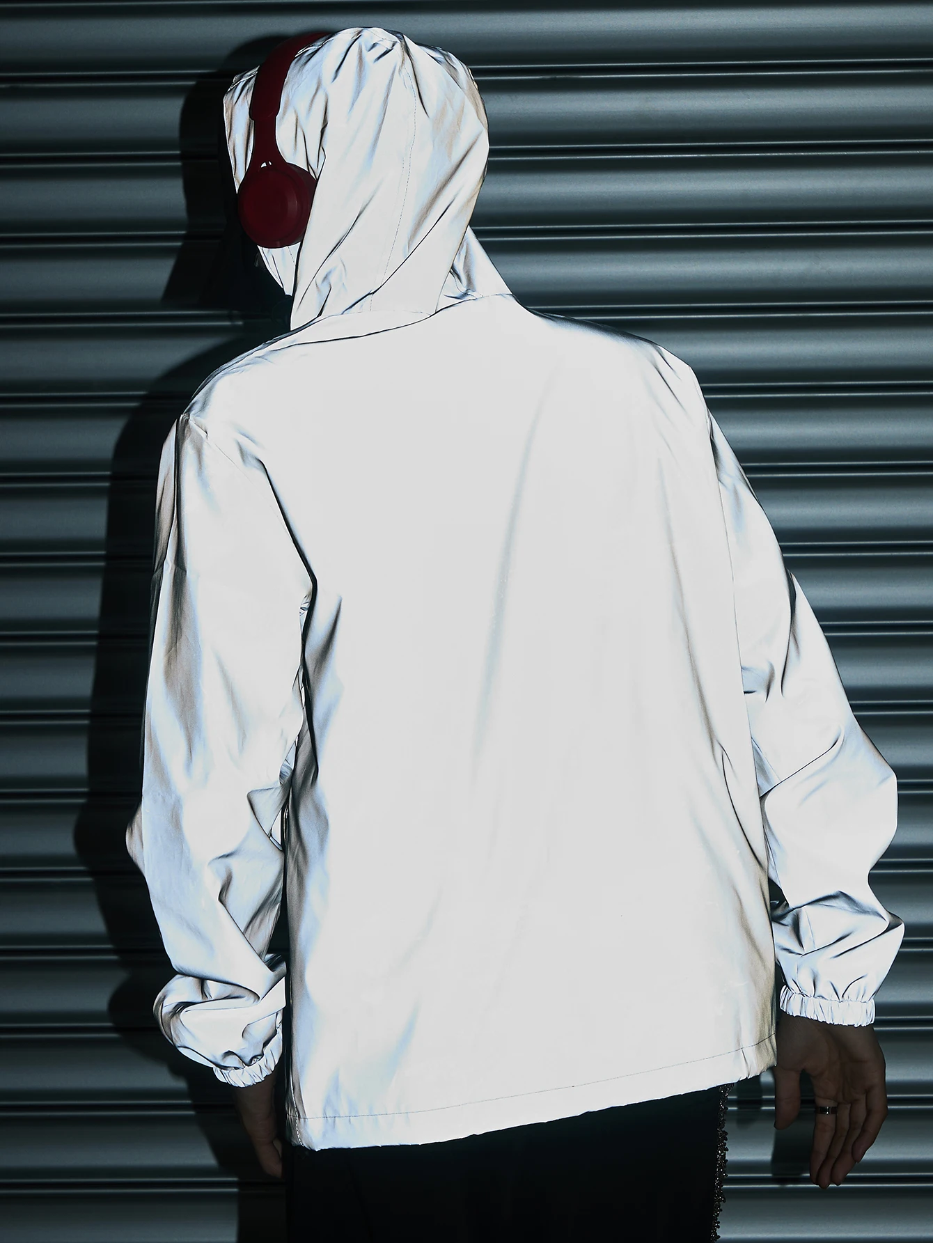 ليلة ملابس عاكسة ربيع جديد الرجال مقنعين سترة في الهواء الطلق تشغيل معطف غير رسمي يندبروف الأزواج الهيب هوب الشارع الشهير S-5XL #4