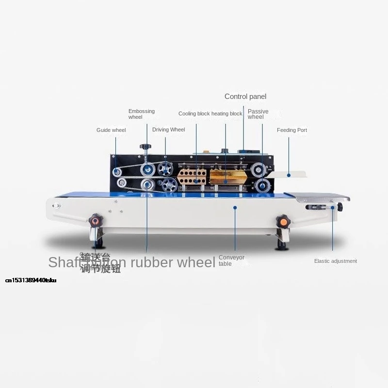08170 2025 Automatic Horizontal Continuous Bag Sealing Machine Plastic Bag Belt Sealer Sealer Electric Bag Sealer