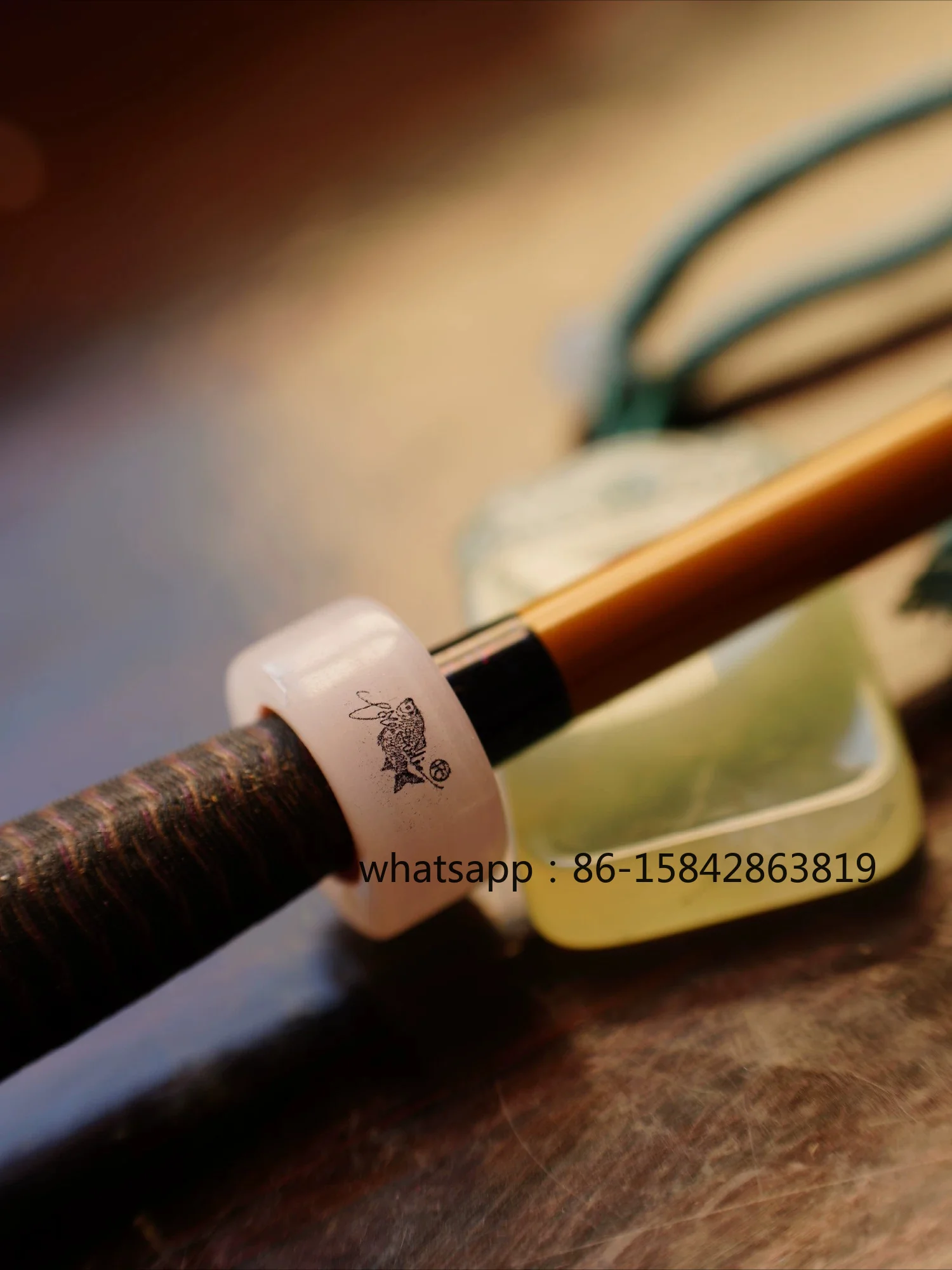 Pole Stop and Follow Rod, Fishing Hand Rod, Ring O-shaped Jade Ring Anti-skid, Fishing Accessories