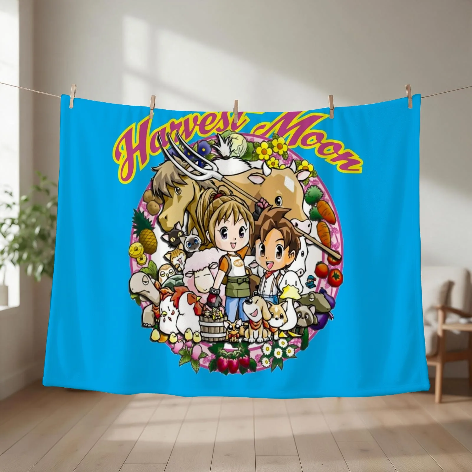 farmer kids Throw Blanket sofa bed Stuffeds Polar Sofa Throw Blankets