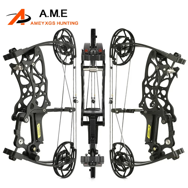 35-70lbs Ox Head 201 Dual Purpose Compound Bow Steel Ball Archery Small Delicate Portable Vehicle Hunting Shooting Right Hand