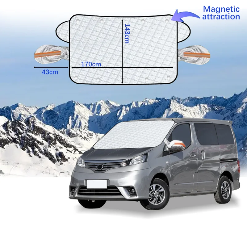 Copri copertura impermeabile per auto tenda da sole Anti-neve parabrezza protettivo in cotone parasole Anti ghiaccio gelo per Nissan Patrol NV200