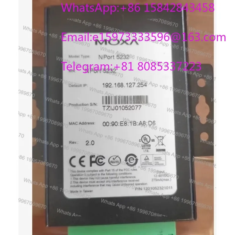 1PCS Original RS-422/485 Serial Port Server NPort 5232