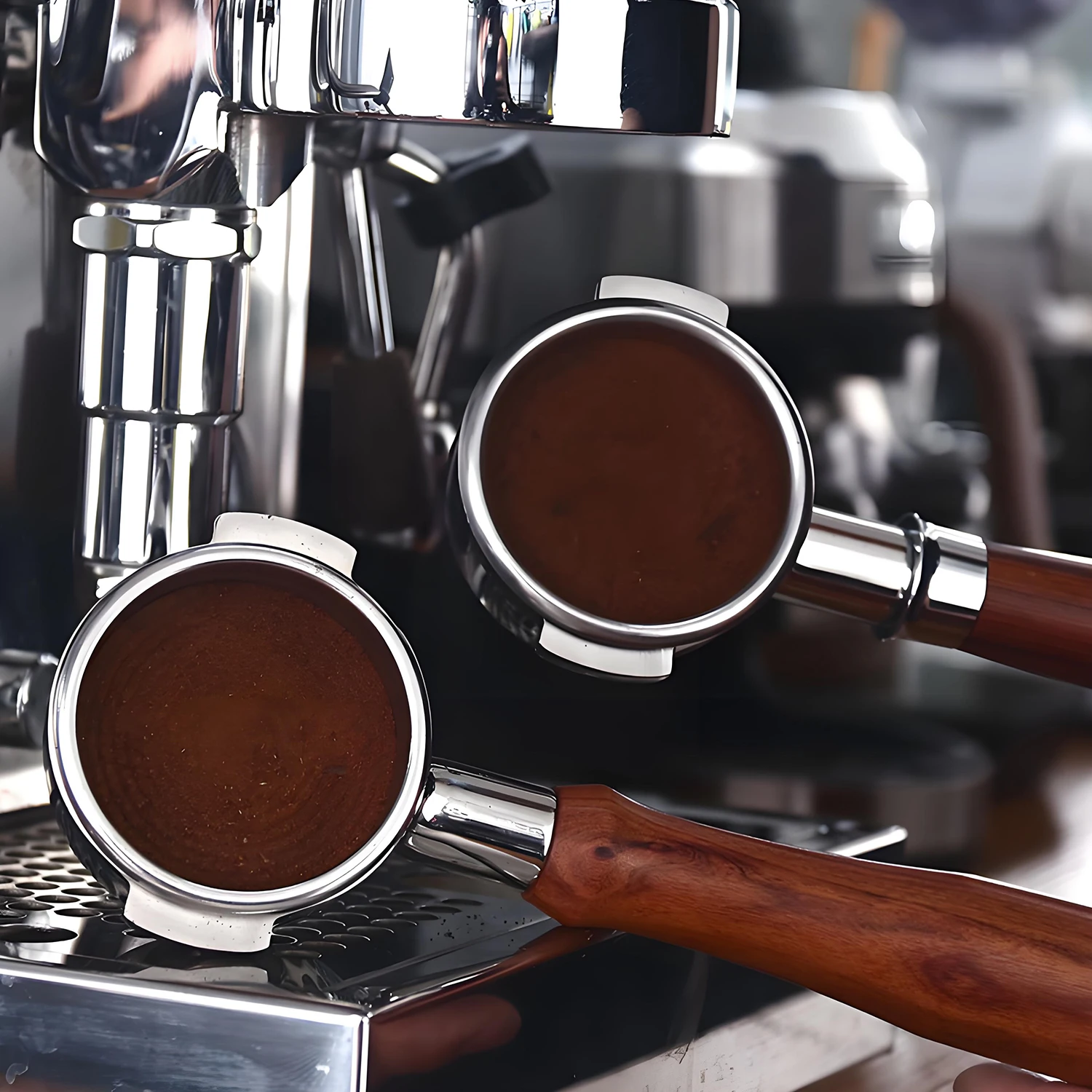 58mm Bottomless Portafilter Set for E61 Group Head, Compatible with Flair 58, Rocket, Lelit, Profitec
