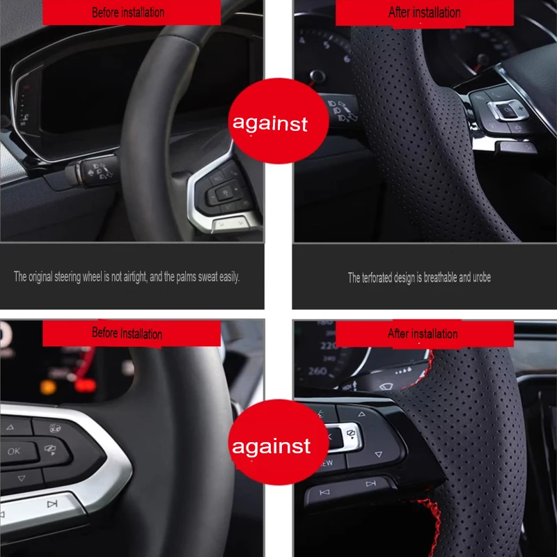 Hand Sewing Leather Car Steering Wheel Cover for Honda Civic Accord 2023-2025 CRV CR-V HRV ZRV 2023-2026 Breeze 2025 Pilot 2023