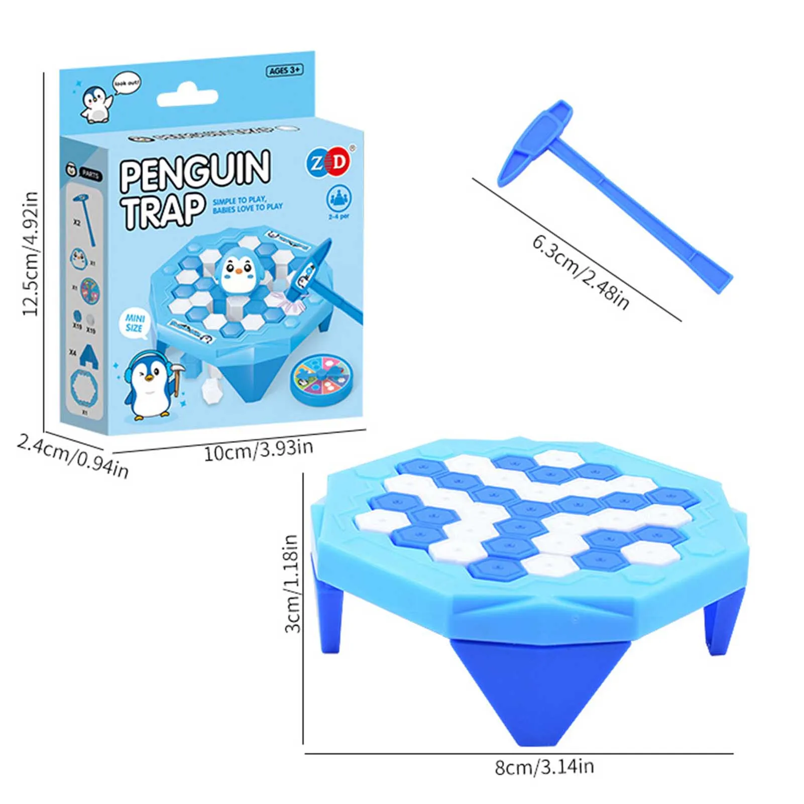 Penguin Board Game with Hammer Parent-child Interactive Toys Family Party Table Game for Adults Family Childrens Kids Toys