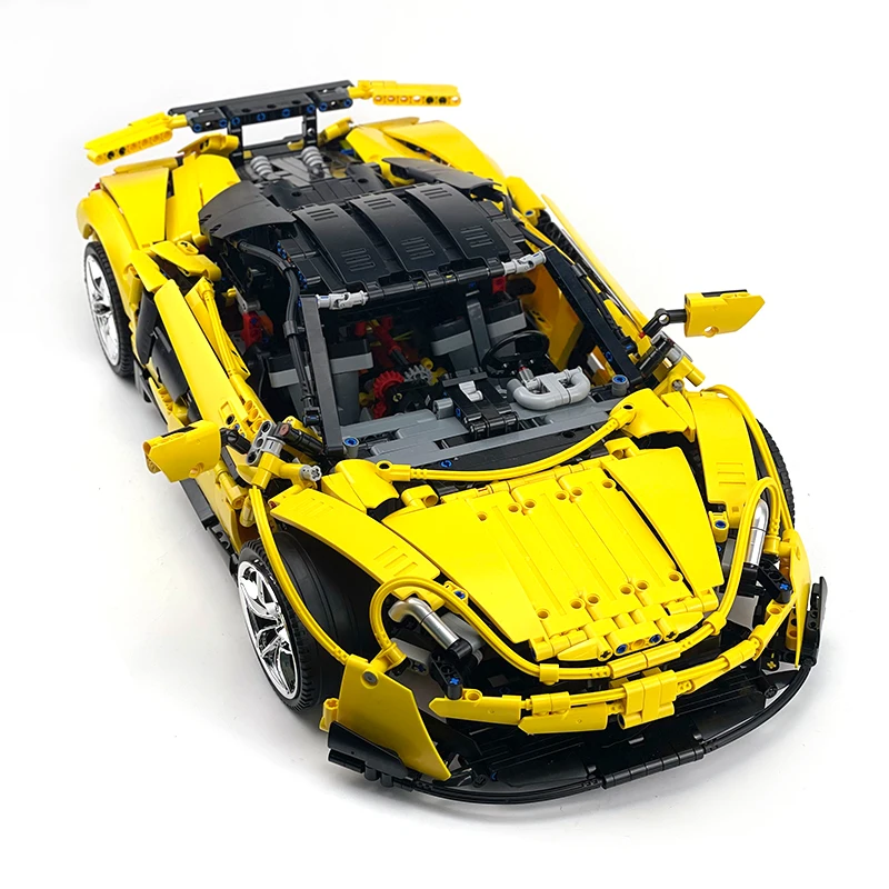 MOC-190653 Tecnico Giallo Super Sprots Modello di Auto Edizione Limitata Building Blocks Mattoni FAI DA TE Lusso Artigianale E Imaginativo