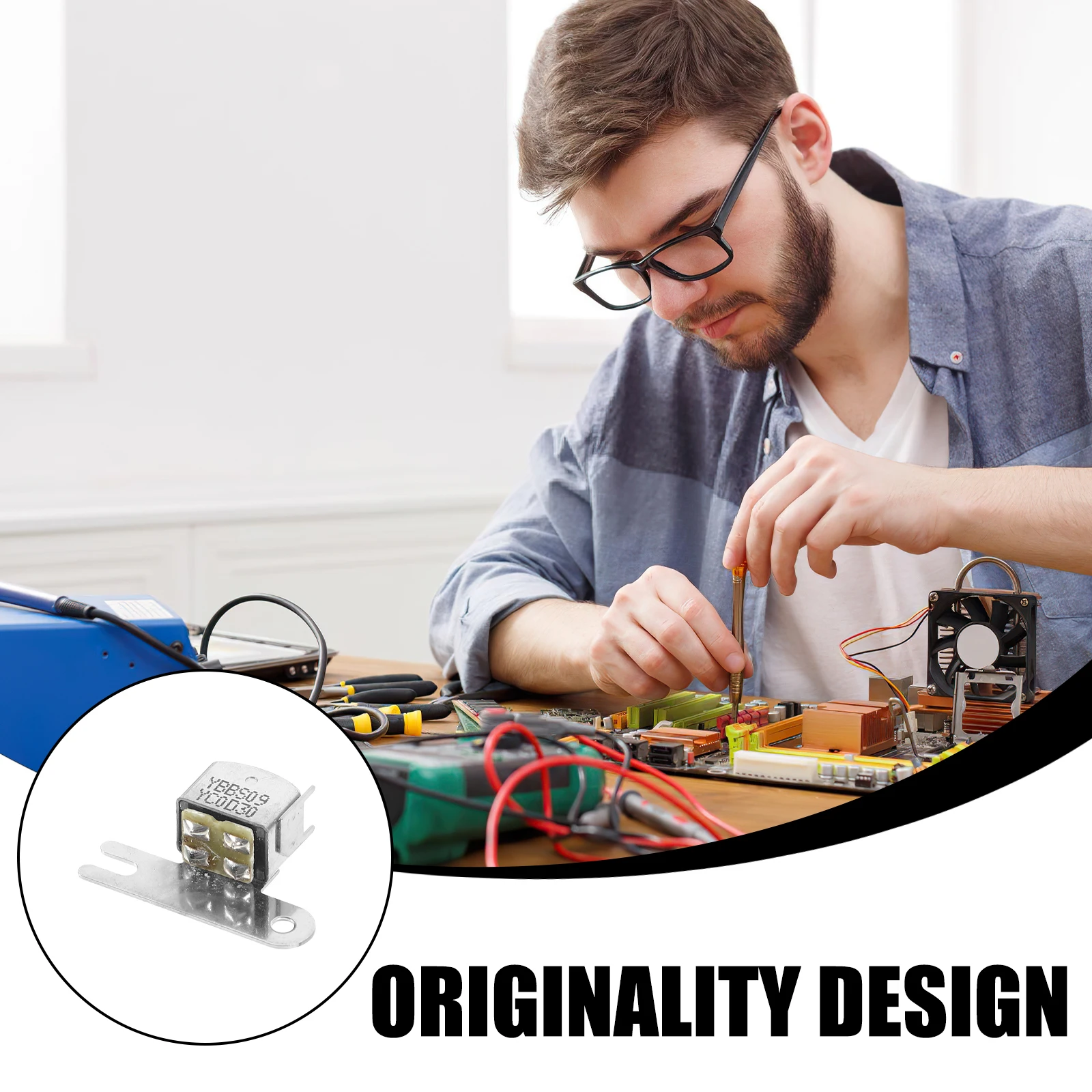 

Stereo Cassette Tape Recorder Magnetic Head Durable Metal Construction Universal Design Compatible Audio Recorder