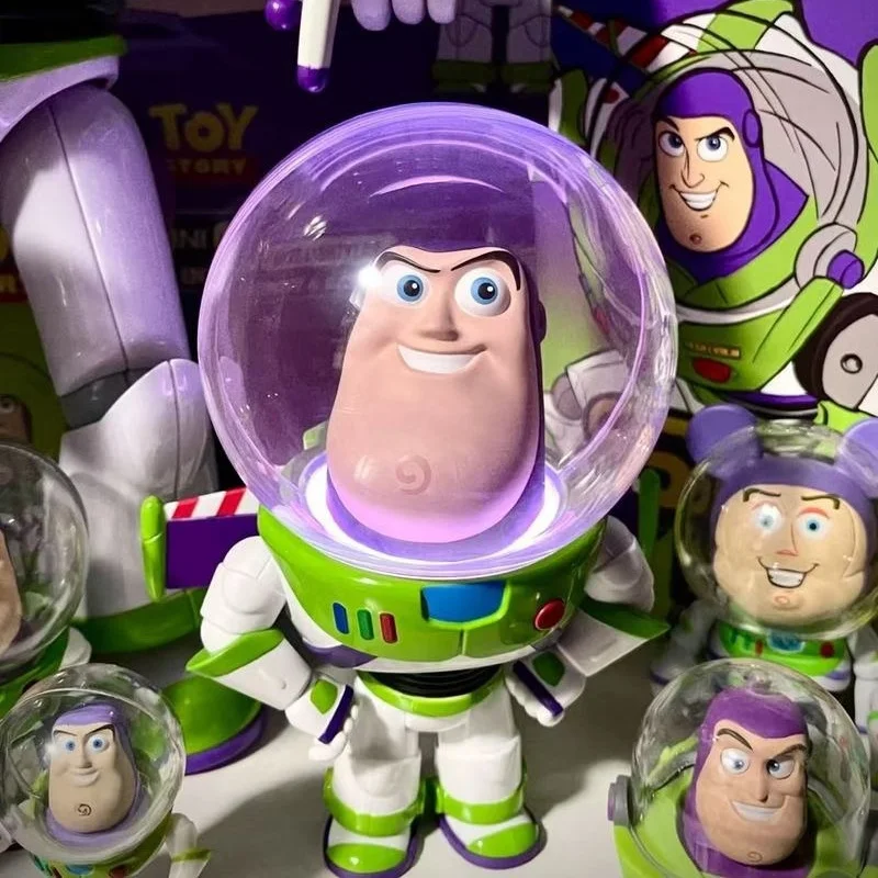 

Martube Pixar Disney Toy Story Buzz Lightyear Hand-Made Movable Nightlight Action Figure Art Decoration Collectible Gift