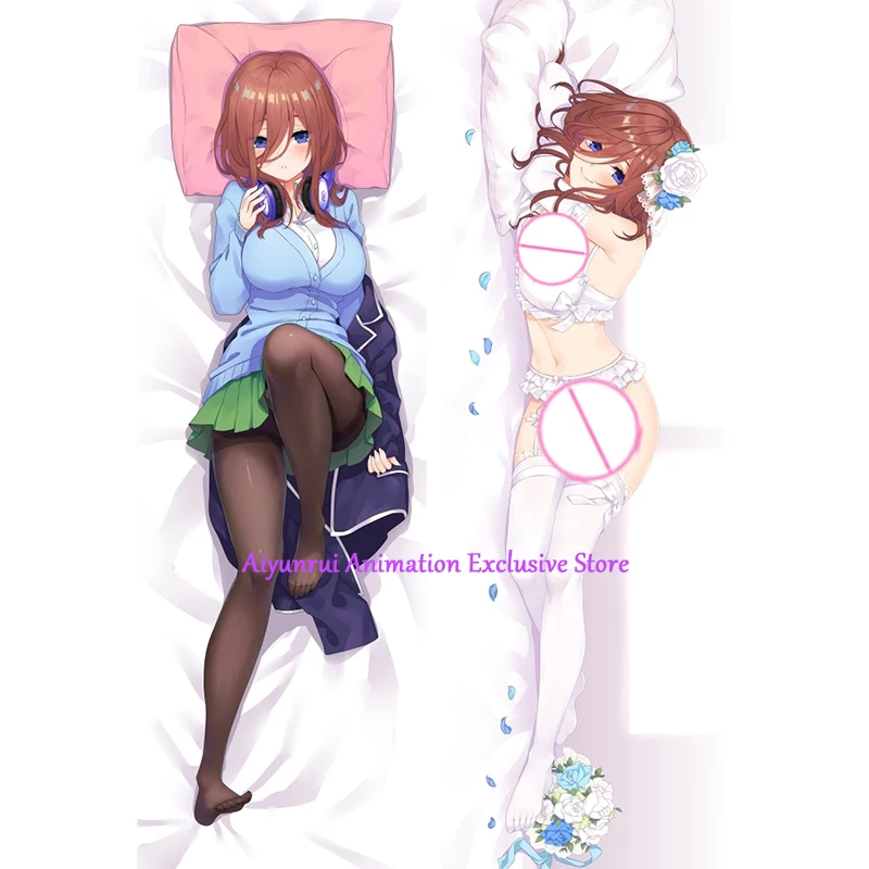 

Dakimakura Anime Miku Nakano 2 Side Printed Hugging Body Pillowcase Cushion Bedding Decor Pillow Cover 2024