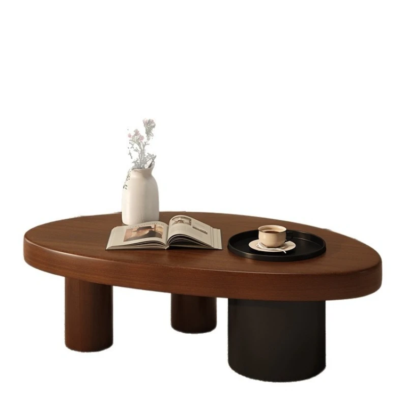 Ancient solid wood living room coffee table can store minimalist household furniture modern new table small apartment