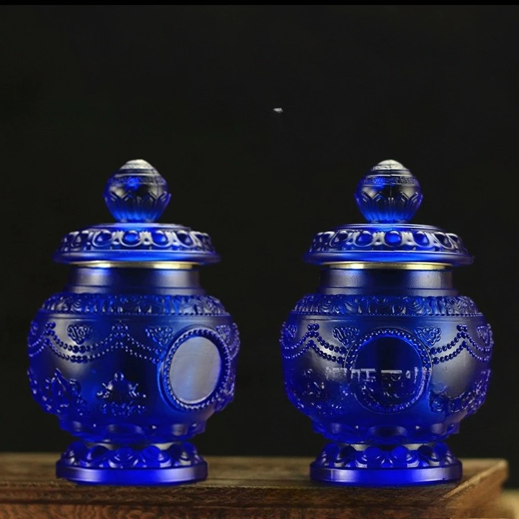 Offering Ritual Vessels, Water Glass Treasure Bottles, Eight Auspicious Packaging Treasure Bottles, Large Mani Treasure Bottles