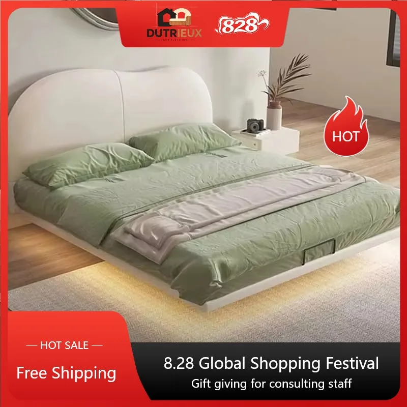 Princess Modern Luxury Bed Frames Adult Waterproof Full Size Bedroom Double Bed Headboards Twin Cama Box Casal Home Furniture