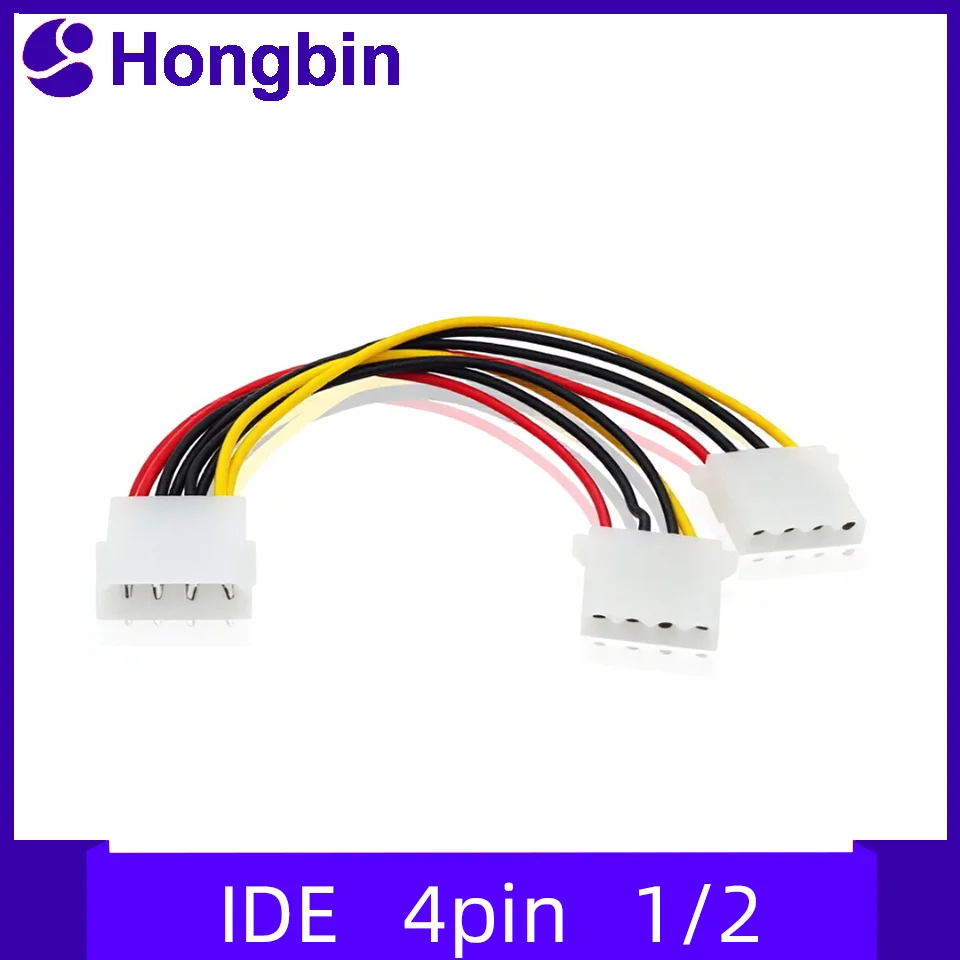 Cable divisor de alimentación PSW de 4 pines IDE Y Molex LP4, cable Molex J29 macho a hembra para tarjeta de video, accesorios para PC