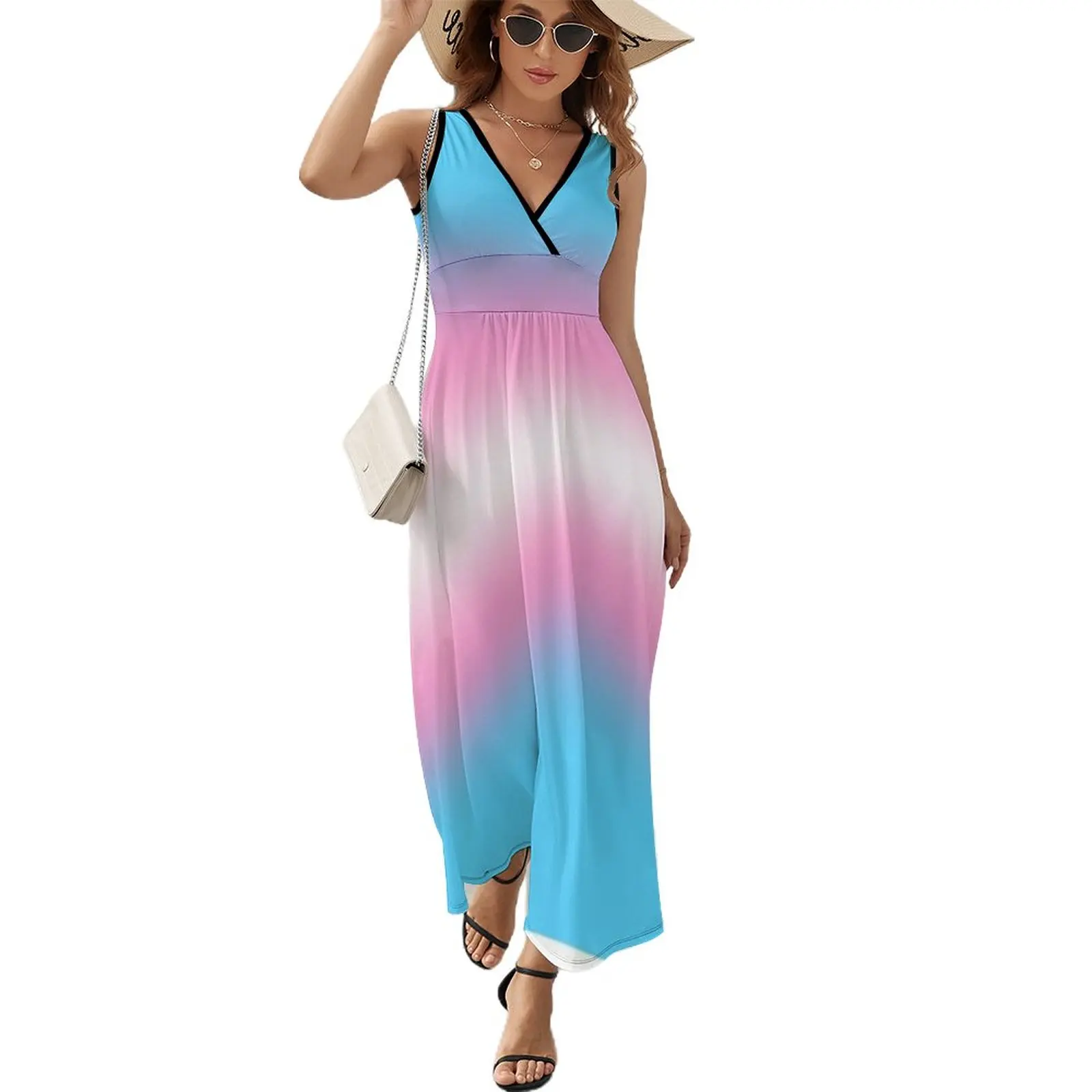 transgender pride flag gradient Sleeveless Dress dresses with long sleeves dress for women summer evening dresses women