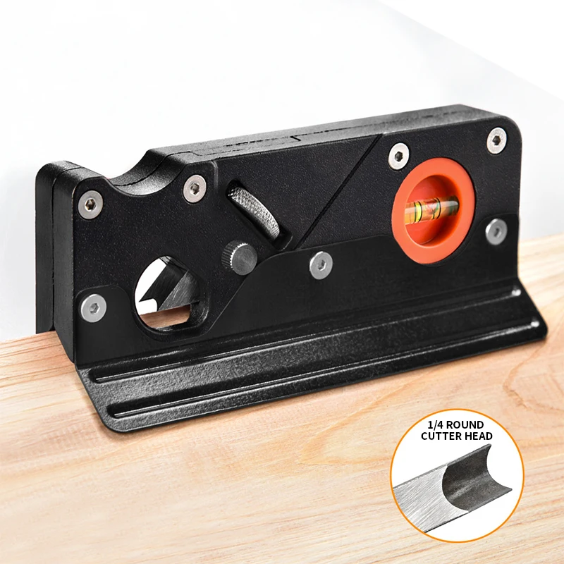 Red Black Chamferring Plane With Backer Woodworking Hand Planer For Quick Edge Planing And Radian Corner Plane Trimming