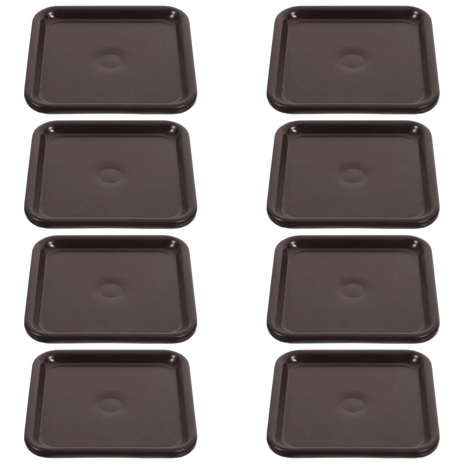 

8Pcs Square Furniture Caster Cups Floor Protectors for Hardwood Carpet Anti-Slip Sliders Chair Table Sofa Leg Pads Felt Feet
