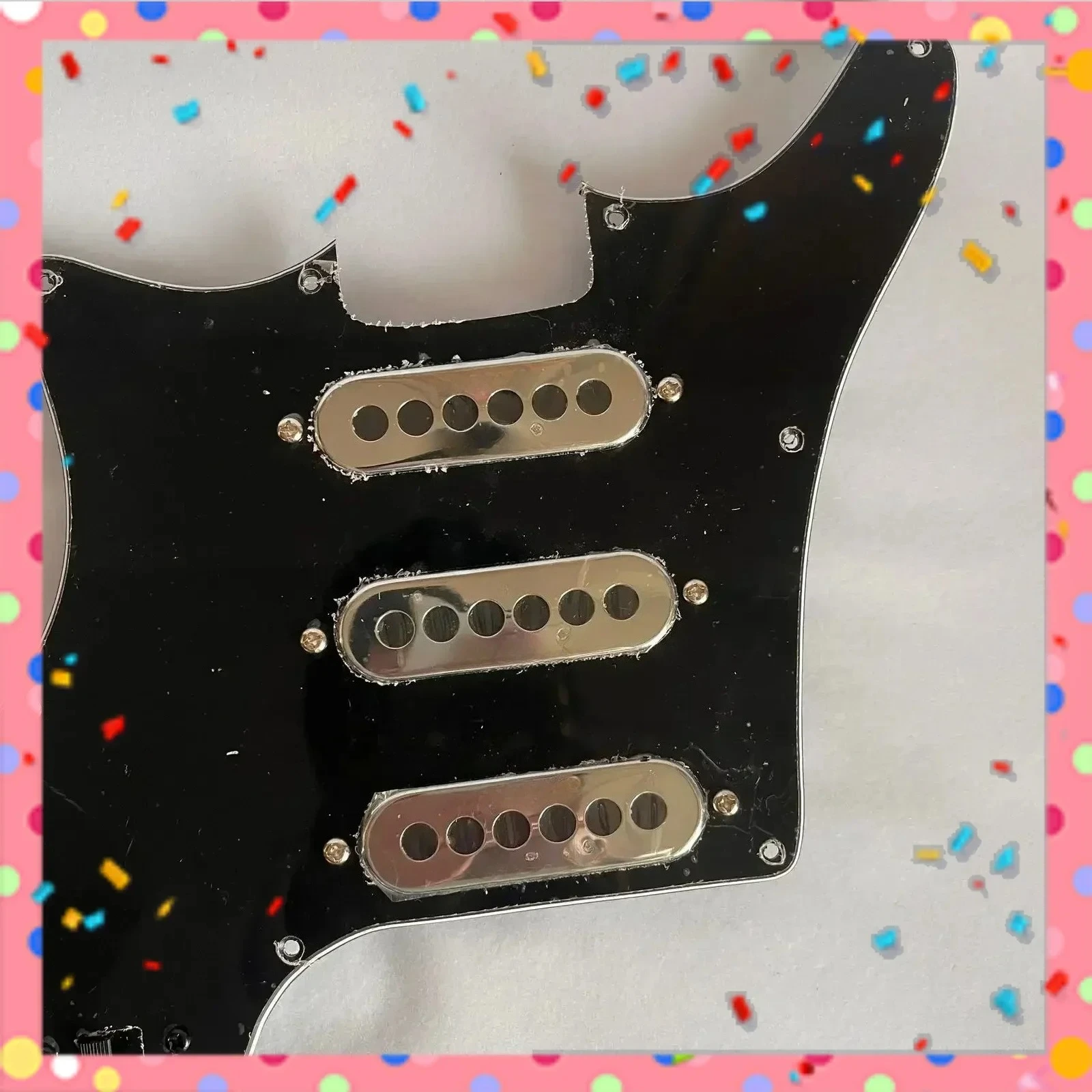 

Hot Sale-Right and Left SSS Guitar Prewired Loaded Pickguard with Pickups Set For Eletric Guitar Accessoires