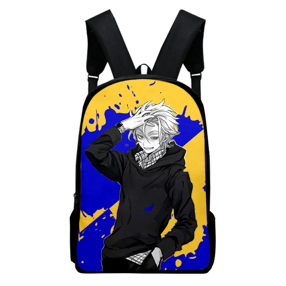 Harajuku Popular Funny Kekkai Sensen Notebook Backpacks pupil School Bags 3D Print Oxford Waterproof Boys/Girls Laptop Backpacks