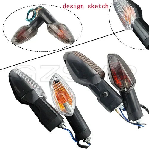 Imagen 1 del producto Luz indicadora de señal de giro para motocicleta HONDA CBR 250R 2011-2015 CBR300R CB300F 2014-2020 CBF 125/250 Stunner Blinker Lamp
