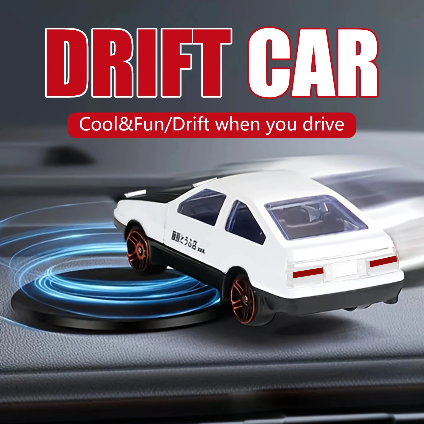 Drift Race Car Ornaments Dashboard Model Sway Swing Turn Cool Fun Sports Racing Interior Accessories Decor Items Decorations Men