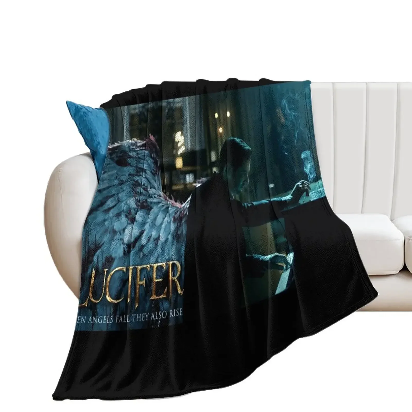 Lucifer Piano Wings Throw Blanket christmas gifts Decorative Throw Blankets