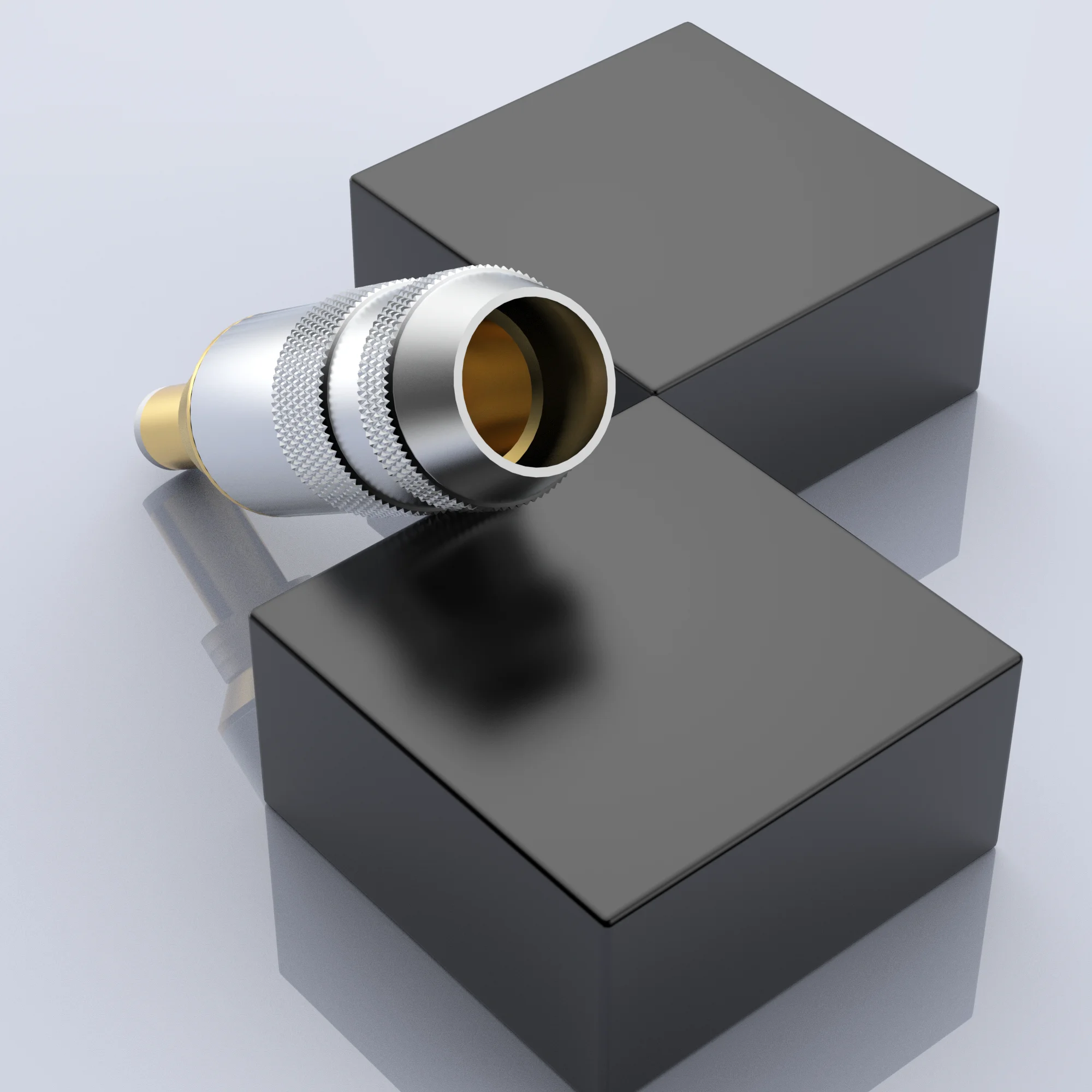 Audiocrast-conector de clavija de alimentación CC chapado en oro de 24K, Conector de clavija para alta gama de Audio, conector HIFI DC2.5