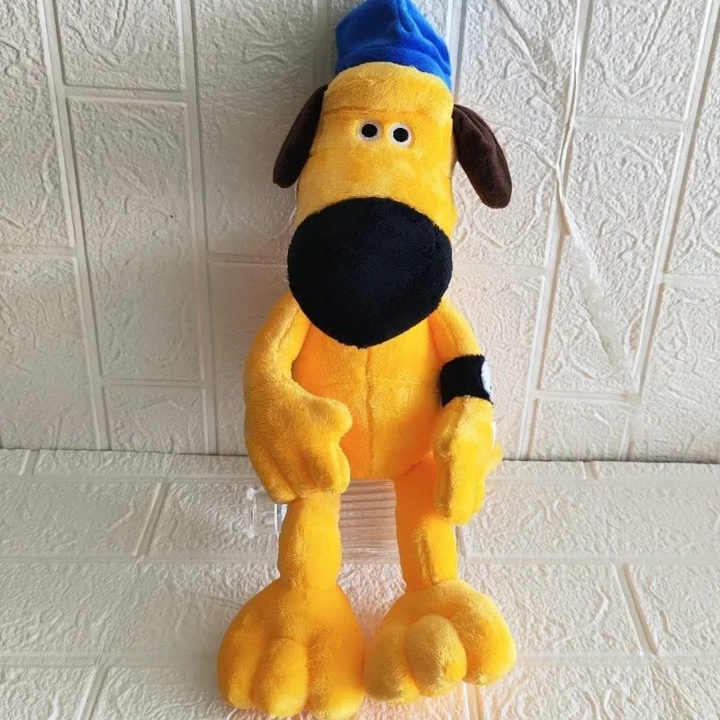 50cm dos desenhos animados pastor amarelo brinquedo de pelúcia macio preenchimento animal brinquedo de pelúcia bonito filhote de cachorro travesseiro boneca decoração aniversário presente de natal