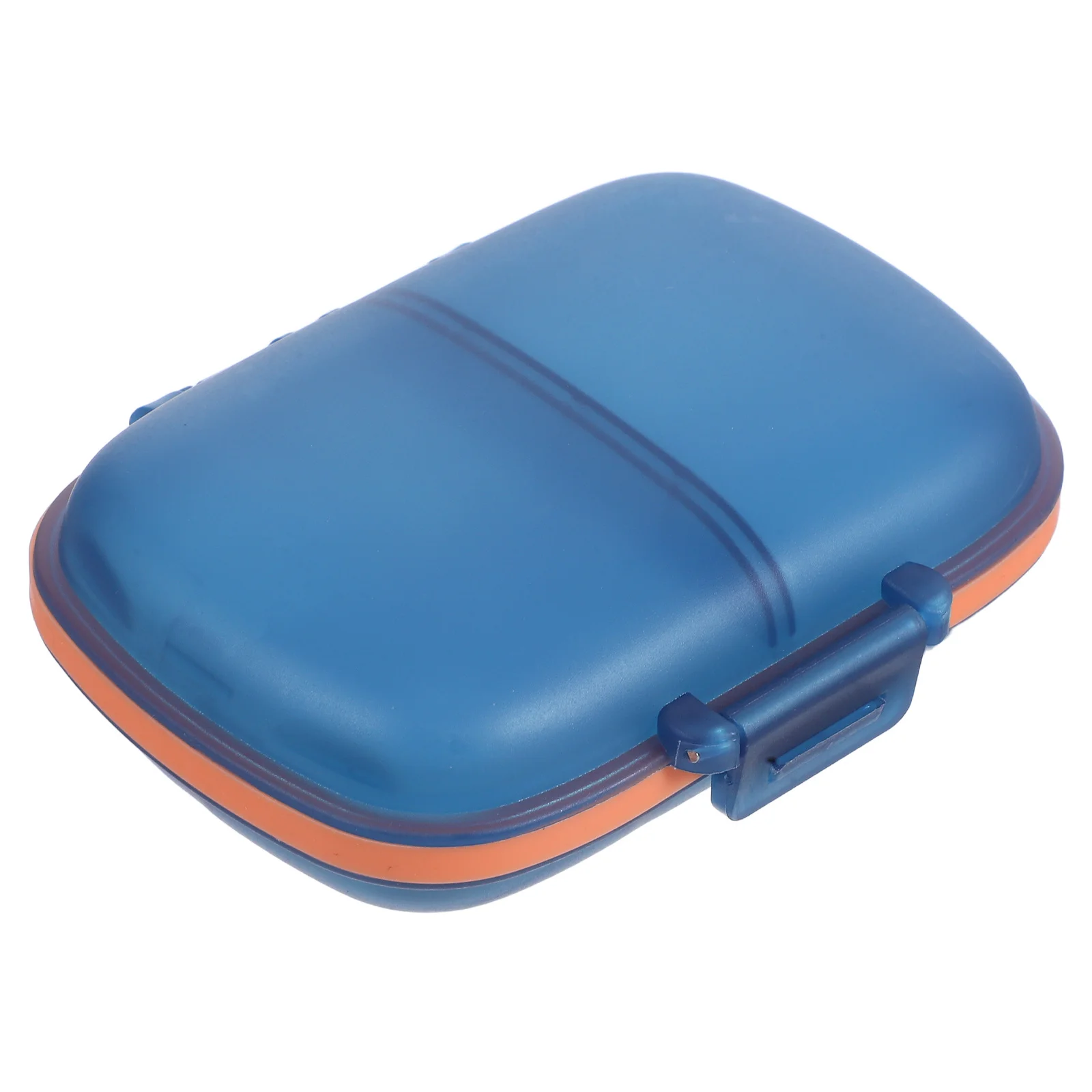 

Еженедельный органайзер для таблеток, прозрачный, синий, портативный, герметичный, с 7 отделениями, для путешествий, для лекарств и добавок