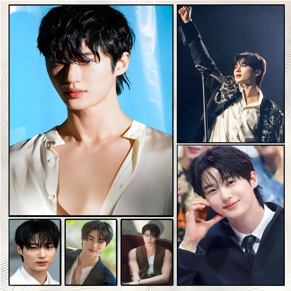 Byeon Woo-seok Individual Actor Painting Calligraphy Wall Art Mural Living Room Canvas Decor Gifts