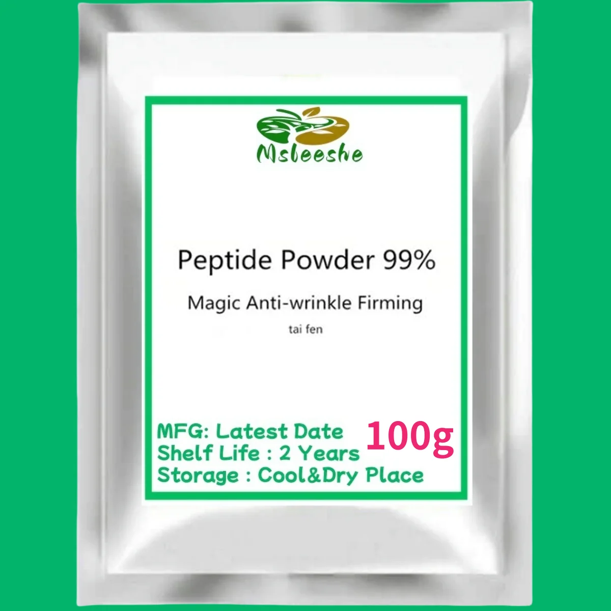 Free Shipping 50g-1000g Magic Anti-wrinkle Firming Peptide Powder,essence Of Tetrapeptide,pentapeptide,hexapeptide improve Saggy