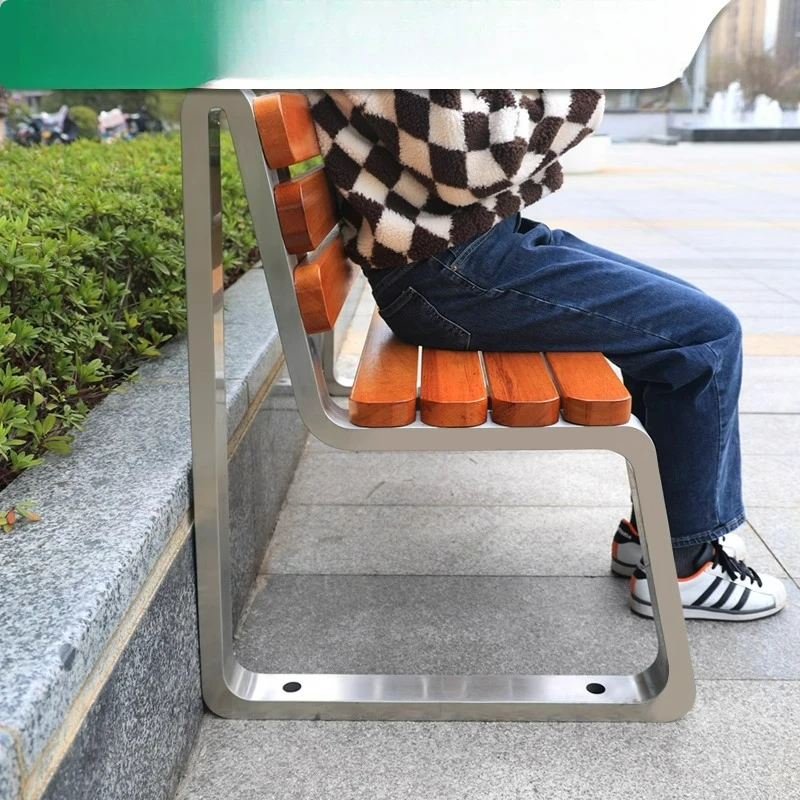 Anpassbarer doppelter langer Stuhl mit Park-Rückenlehne