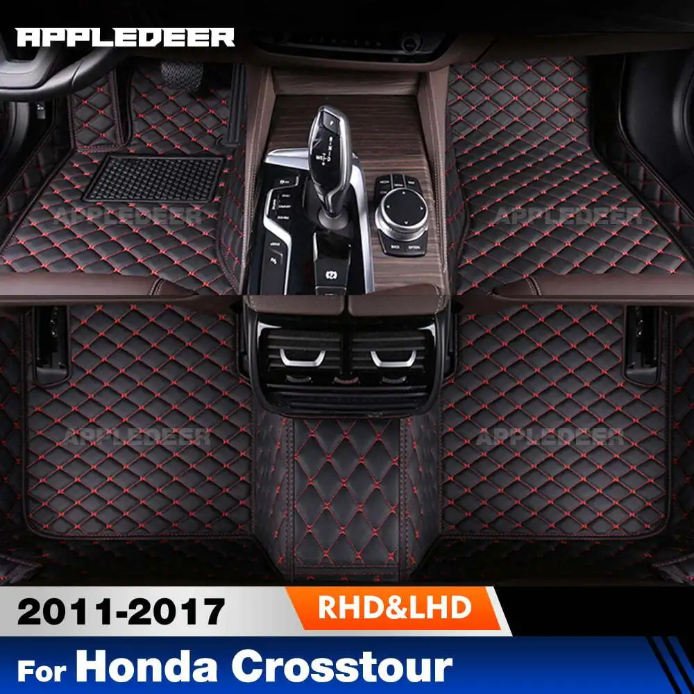 

Автомобильные коврики для Honda Crosstour 2011 2012 2013 2014 2015 2016 2017, пользовательские автомобильные подушечки для ног, ковер, аксессуары для интерьера