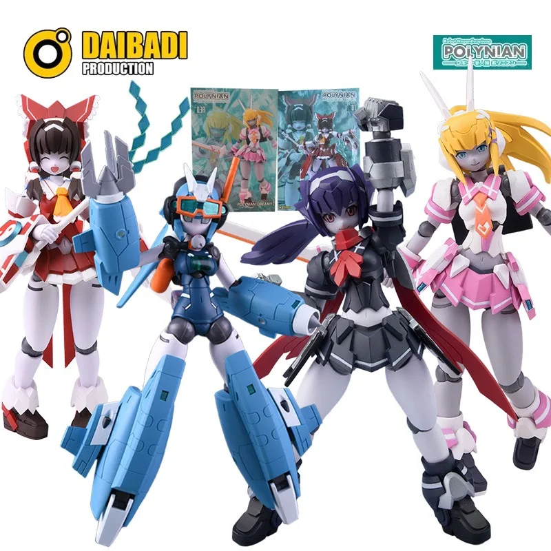 

DAIBADIPOLYNIAN Original POLYNIAN Series Dreamy\Lingmeng Anime Action Figure Assembly Model Toys Collectible Model Gifts ForBoys