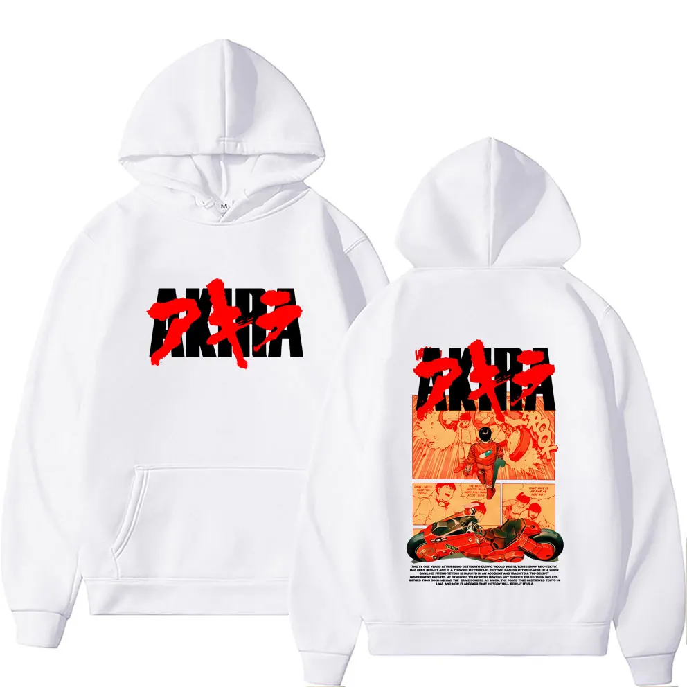 اليابانية الخيال العلمي الكرتون فيلم أنيمي أكيرا شوتارو كانيدا الجرافيك هوديي الرجال النساء القطن كنزة بمقاس كبير البلوز