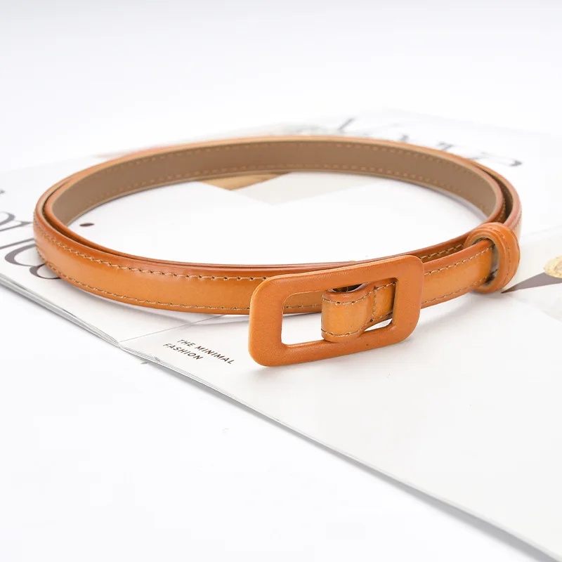 여성용 정품 가죽 청바지 드레스 벨트 다용도 2층 소가죽 버클 비펀치 벨트