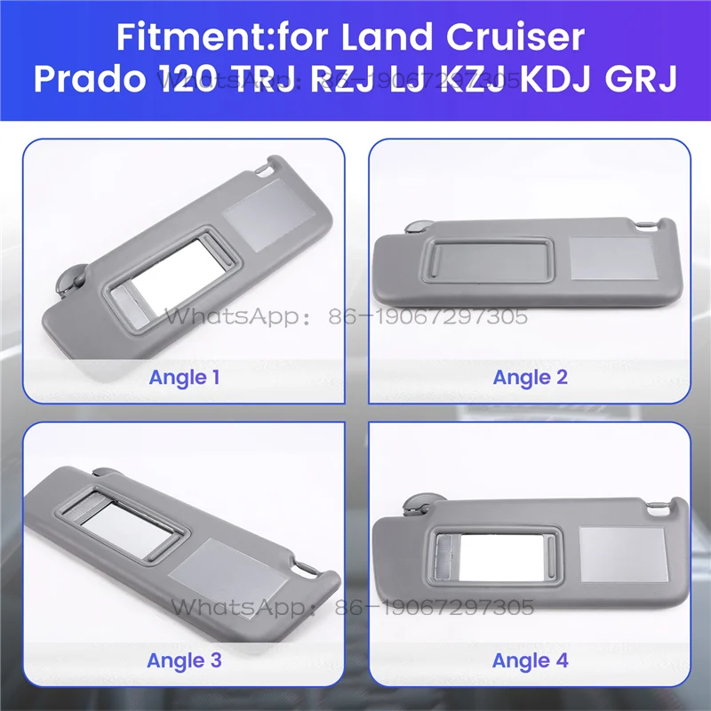 Car Sun Visor for Toyota Land Cruiser Prado 120  Auto Accessories 7431060890B1 Left Hand Drive-A87Q